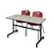 Kobe FlipTop Table, 48" W, 29" H, Laminate Top, Maple MKFT4824PL47BY - alternate 1
